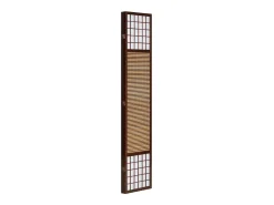 Biombo-Separador de ambientes 120x200x1.8 cm marrón Shoji Marru00f3n