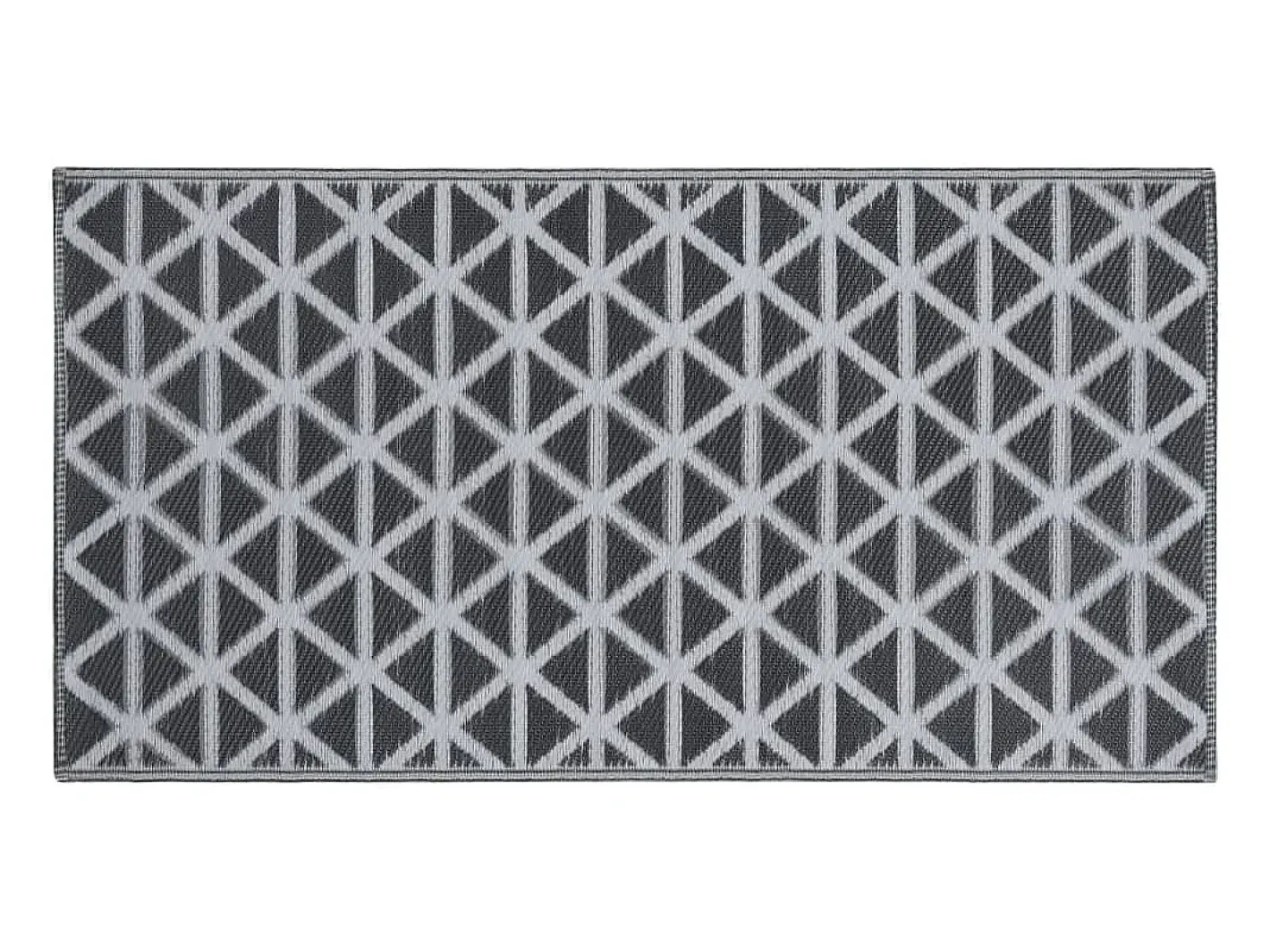 Garden Furniture Alfombra De Exterior-Seran Alfombra de exterior ARAKIL negra 190x290 cm PP Negro