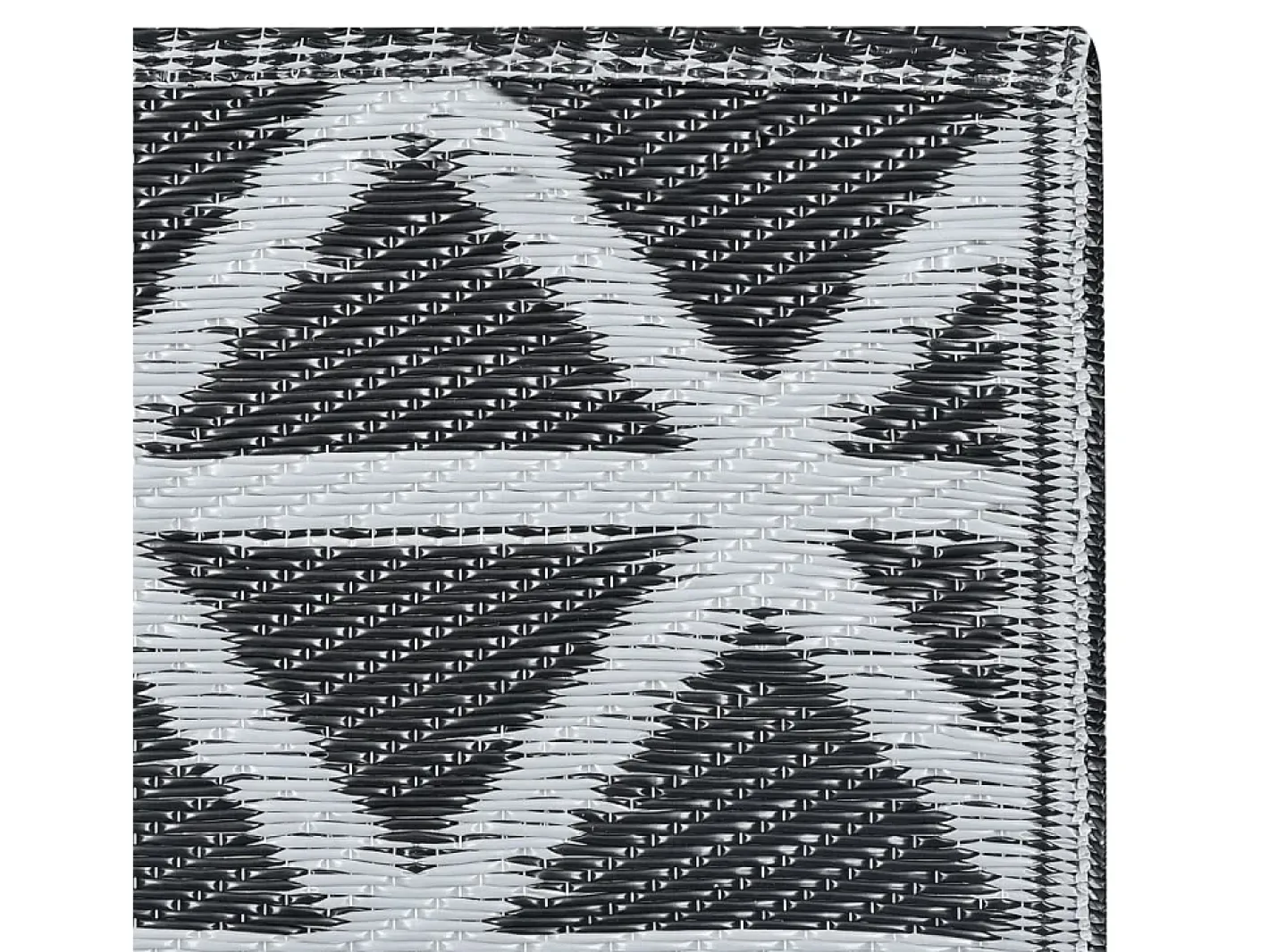 Garden Furniture Alfombra De Exterior-Seran Alfombra de exterior ARAKIL negra 190x290 cm PP Negro