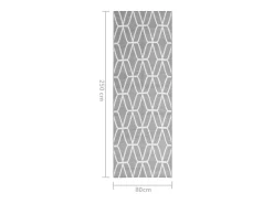Outlet Garden Furniture Seran Alfombra de exterior ARAKIL 80x250 cm PP Gris