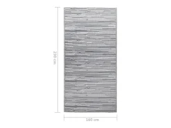 New Garden Furniture Seran Alfombra exterior ARAKIL PP 160x230 cm Gris