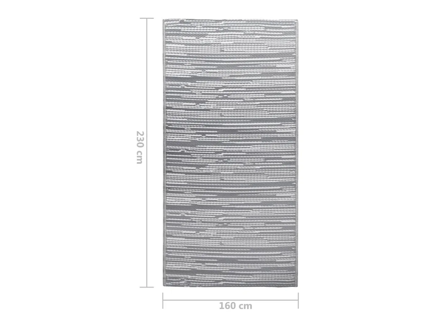 New Garden Furniture Seran Alfombra exterior ARAKIL PP 160x230 cm Gris