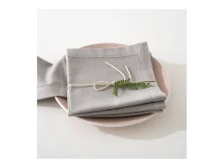 Atmosphera Servilletas Gris (40 x 40 cm) Gris claro Clearance