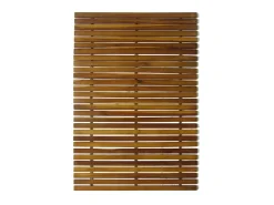 Sale Set 3 alfombras de acacia para el baño, 80 x 50 cm ES940118 Marru00f3n