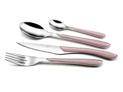 Clearance Amefa Set de 24 cubiertos Eclat acero inoxidable Rosa