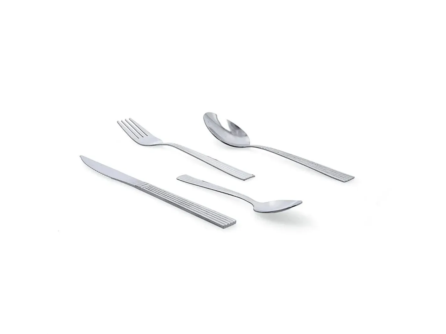 Outlet Set de 24 cubiertos Itaka Quid acero inox Plateado