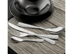 Set de 24 cubiertos Tam Tam Amefa mango grabado inox Plateado Hot
