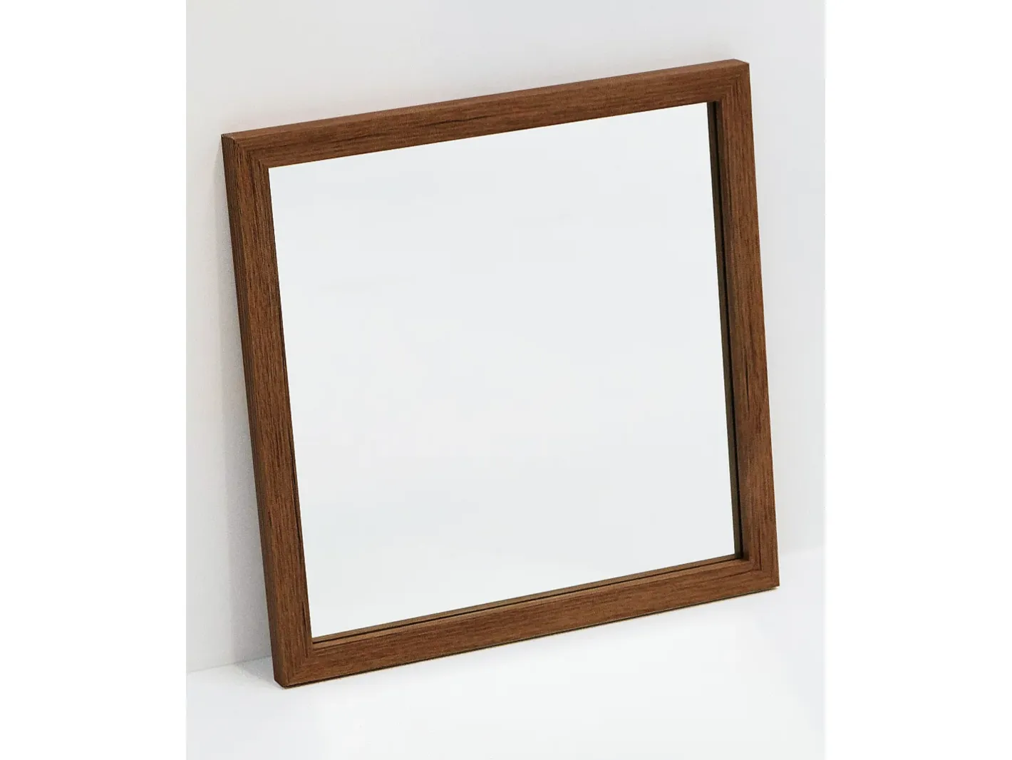 DECOWOOD Set de 4 Espejo de pared - NOG - Marru00f3n Clearance