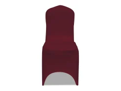 Set de 6 Fundas ajustadas para sillas, color burdeos ES478775 Rojo Clearance