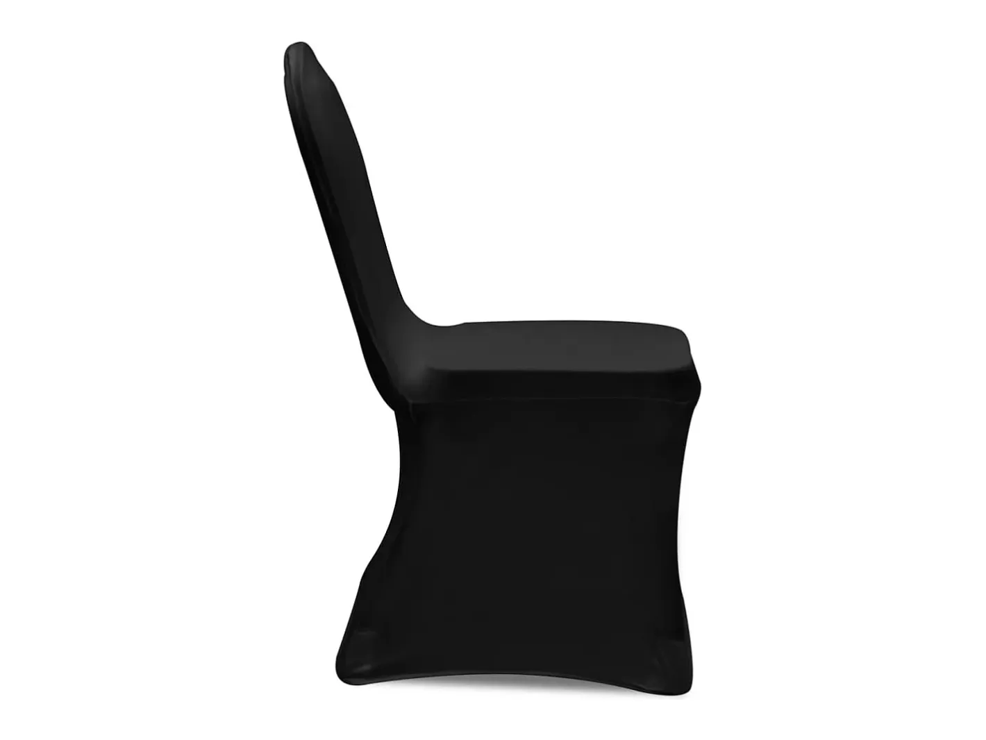 Clearance Set de 6 Fundas ajustadas para sillas, color ES655004 Negro