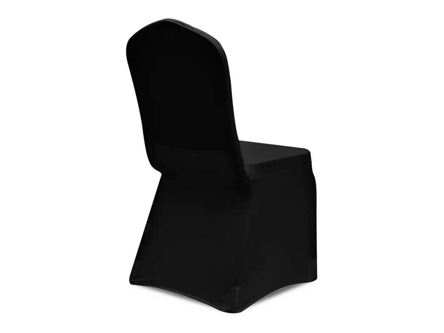 Clearance Set de 6 Fundas ajustadas para sillas, color ES655004 Negro