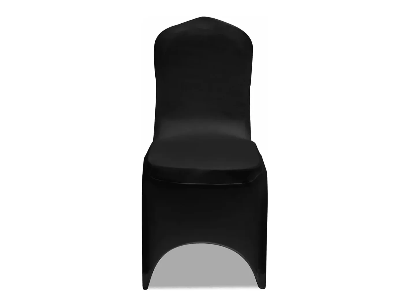 Clearance Set de 6 Fundas ajustadas para sillas, color ES655004 Negro