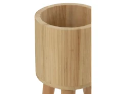Online LANA DECO Set de 3 macetas de madera natural 27x27x50 cm Color natural claro
