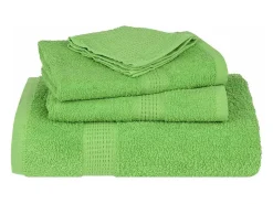Clearance vidaxl Set de 8 toallas Ariel 360 gramos algodón Verde