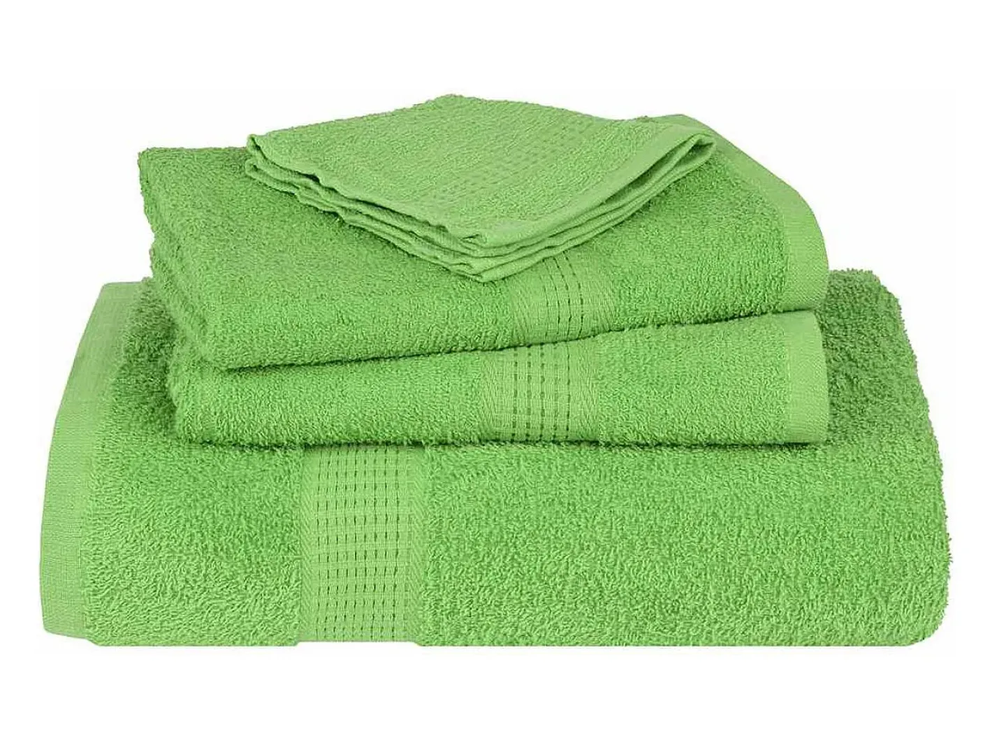 Clearance vidaxl Set de 8 toallas Ariel 360 gramos algodón Verde