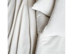 Sweeek Ropa De Cama-Set de cama de gasa de algodón Blanco