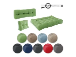 Clearance Vicco Set de cojines para paletas 120x80x15 flocken Verde