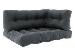 Vicco Ropa De Casa-Set de cojines para paletas antracita 120x15x80 flocken Gris antracita