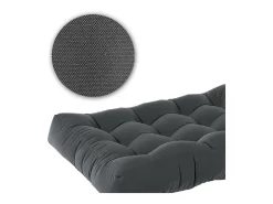 Vicco Set de cojines para paletas antracita 120x80x15 flocken Gris antracita Online
