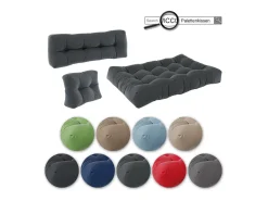 Vicco Set de cojines para paletas antracita 120x80x15 flocken Gris antracita Online