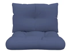 Online Clicnbuy Set de cojines para sofá de palets tela marino 60x38x13 cm Azul
