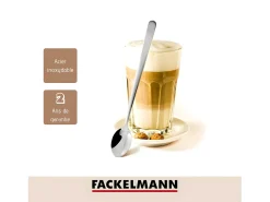 Fackelmann Cubierto-Set de Cucharas Cóctel Acero Inoxidable (19 cm) Gris
