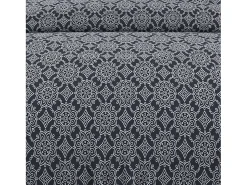 Soleil d'ocre Ropa De Cama-Set funda nórdica de algodón 57 hilos 240x220 cm ESMERALDA marine Azul