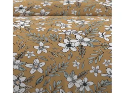 Soleil d'ocre Set funda nórdica de algodón 57 hilos 240x220 cm MANON camel Topo Outlet