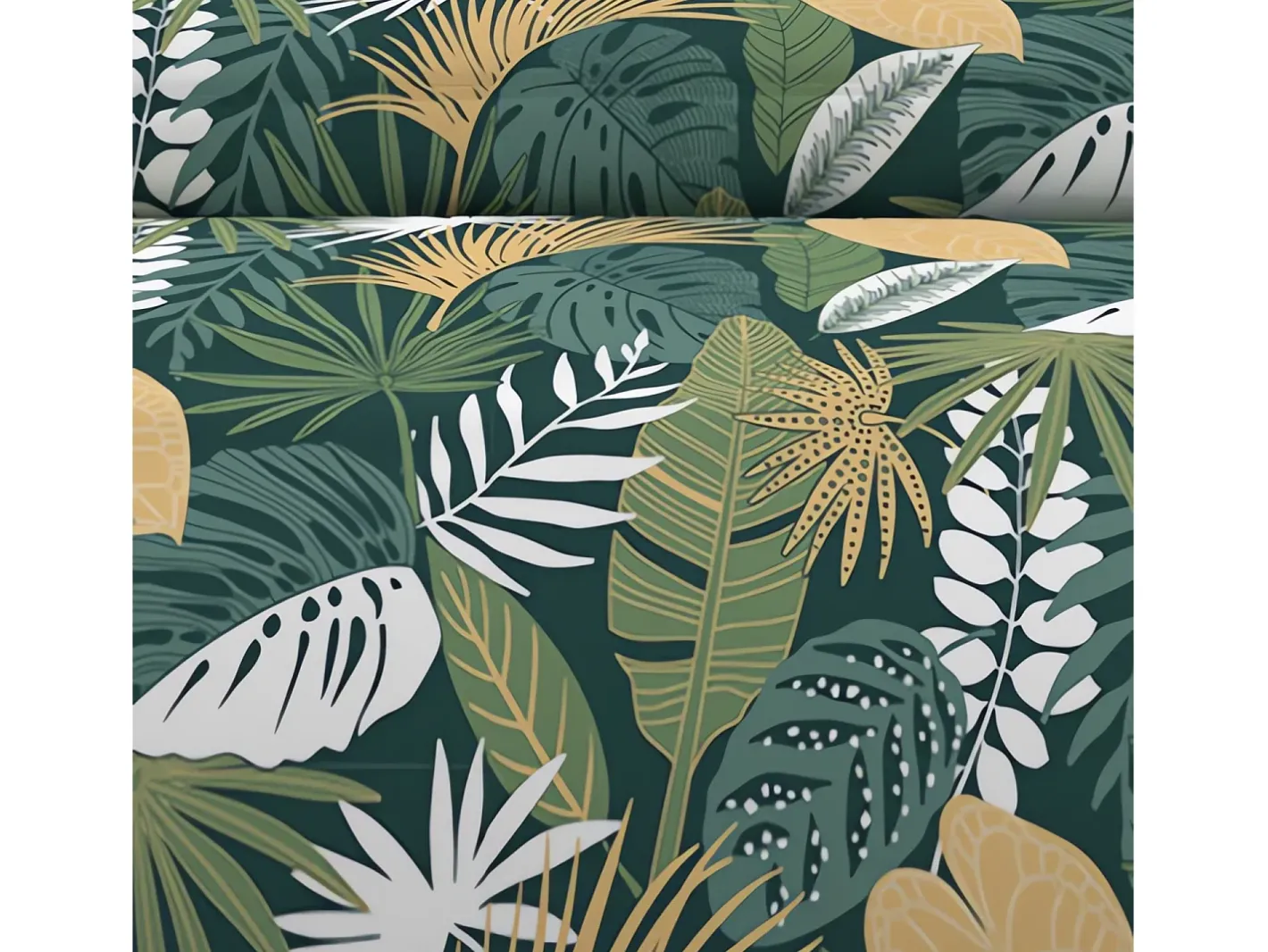 Outlet Soleil d'ocre Set funda nórdica de algodón 57 hilos 260x240 cm TANZANIA Verde