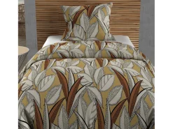 Hot Soleil d'ocre Set funda nórdica de algodón 57 hilos 140x200 cm mostaza TOGO Amarillo