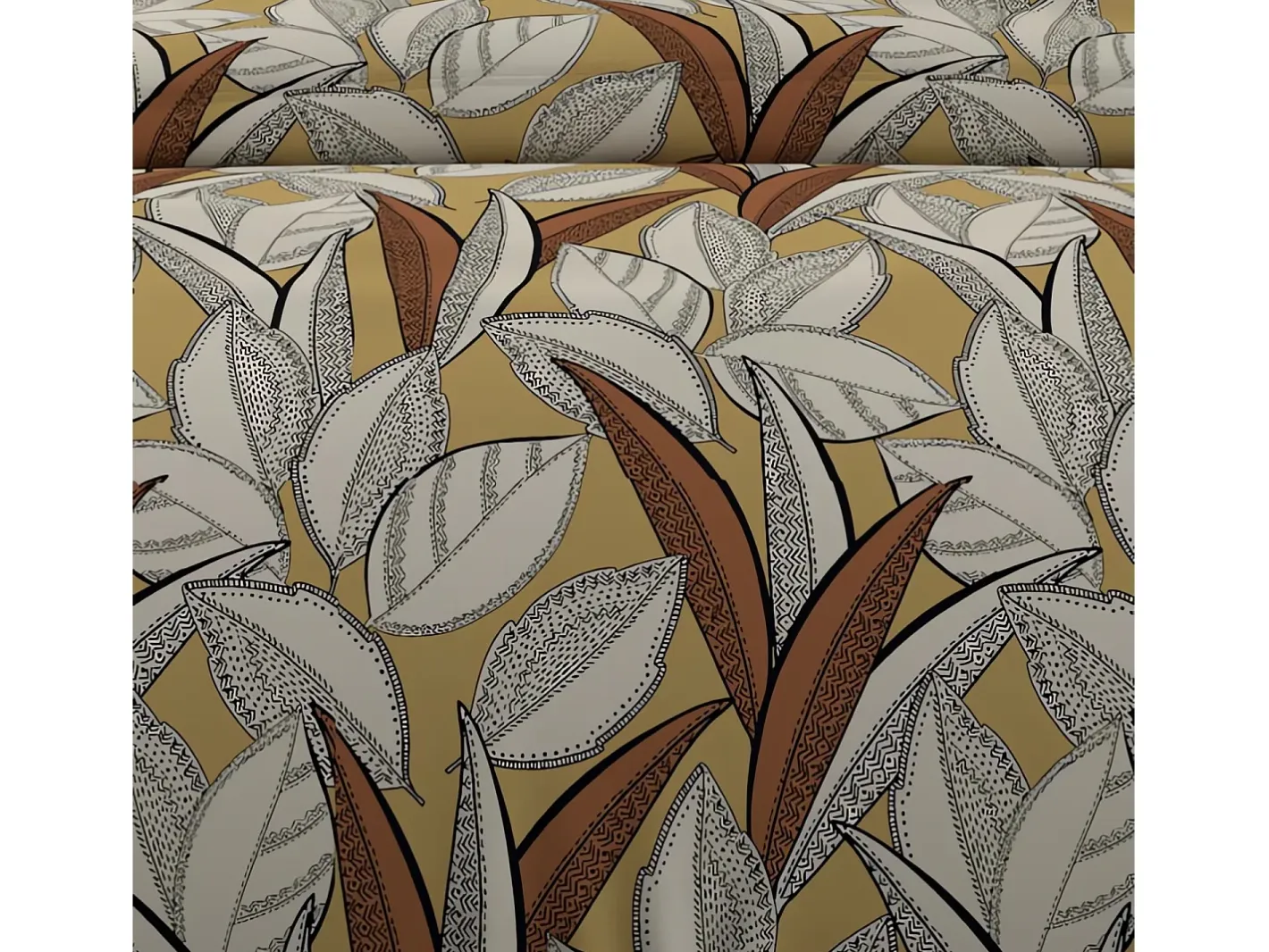 Online Soleil d'ocre Set funda nórdica de algodón 57 hilos 260x240 cm mostaza TOGO Amarillo