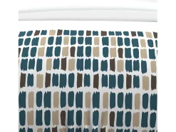 Soleil d'ocre Ropa De Cama-Set funda nórdica de algodón 57 hilos 260x240 cm FABIO Azul