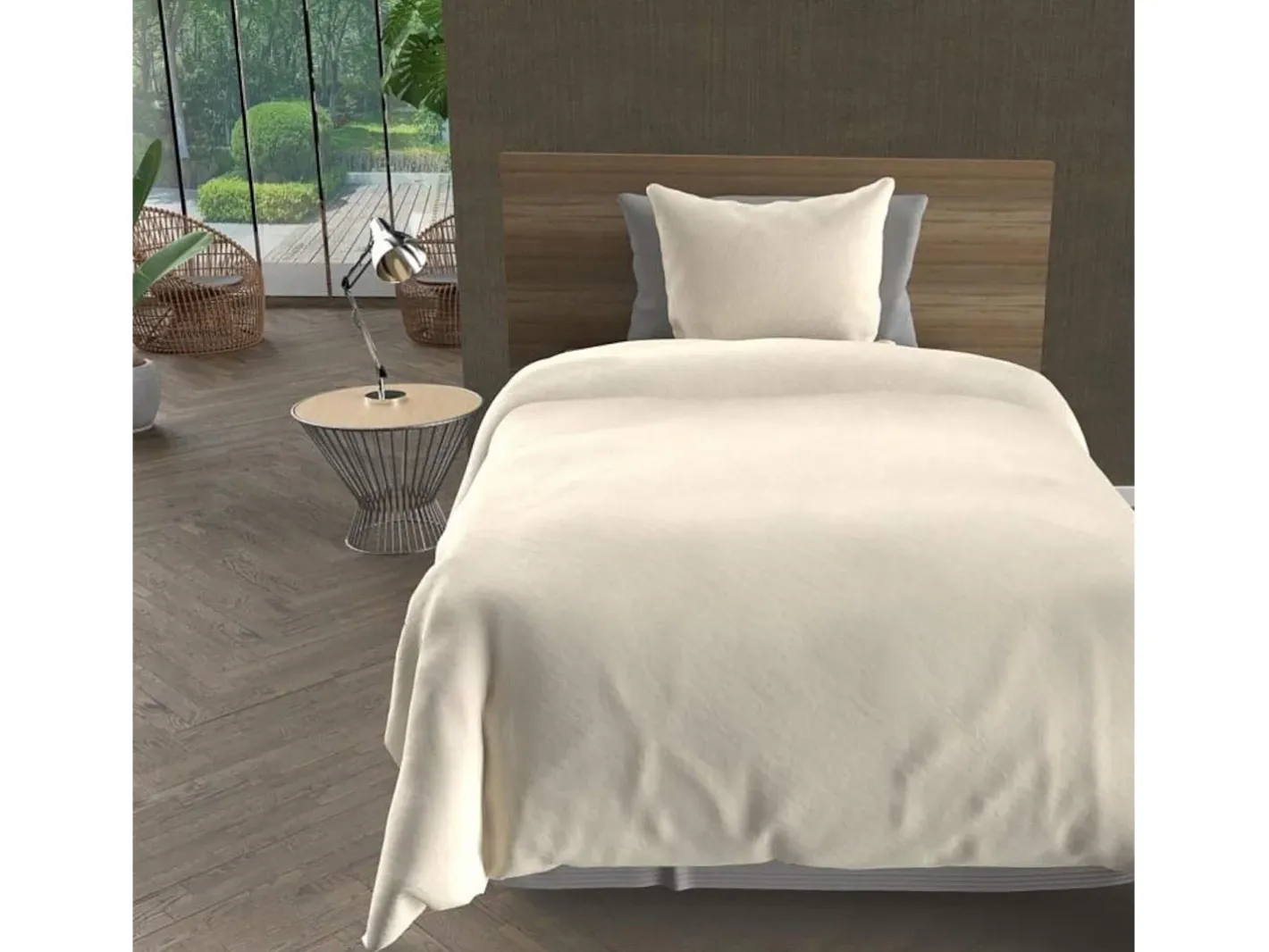 Online Soleil d'ocre Set funda nórdica de microfibra lavada 140x200 cm BOHEME lino, por Intemporel Beige