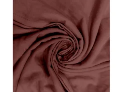 New Soleil d'ocre Set funda nórdica de microfibra lavada 260x240 cm BOHEME Ladrillo, por Intemporel Rojo