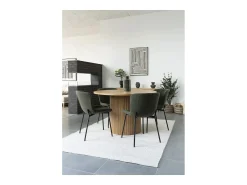 Les Tendances Macetero-Set van 2 ERBA opbergmanden – Natuurlijke jute met strepen en leren handvatten Beige