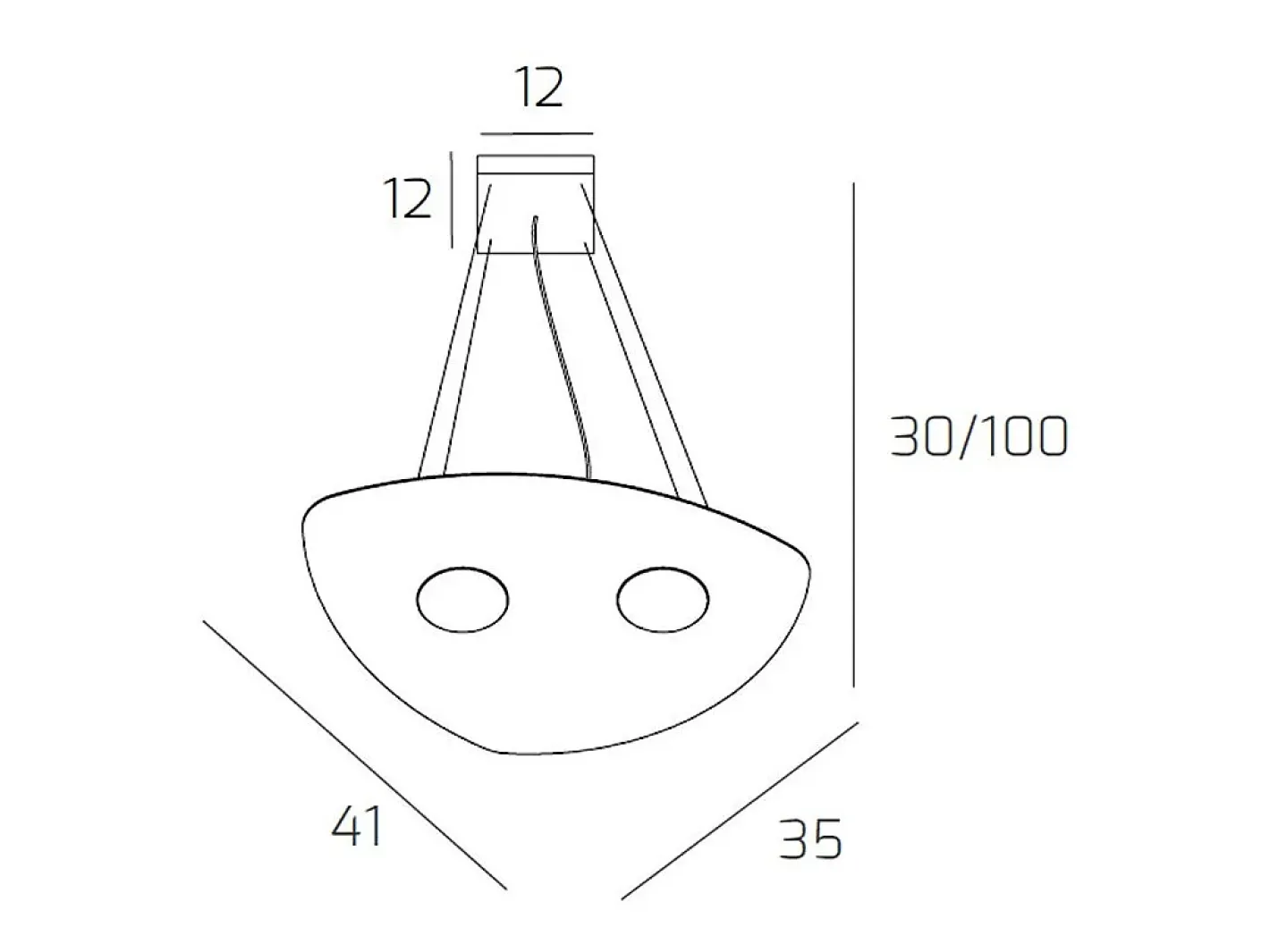 Shape Sospensione 2 Luci Bianco Blanco Online