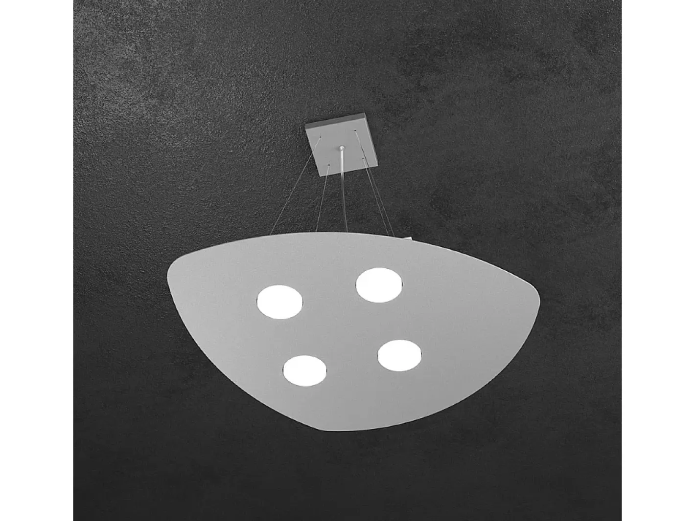 Hot Shape Sospensione 4 Luci Grigio Gris