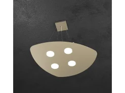 Shape Sospensione 4 Luci Sabbia Marru00f3n Discount