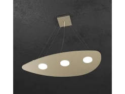 Shape Sospensione 3 Luci Sabbia Marru00f3n Hot