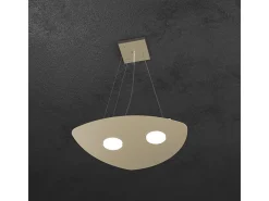 Lámpara Suspendida-Shape Sospensione 2 Luci Sabbia Marru00f3n