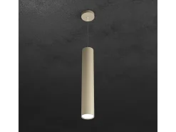 Outlet Shape Sospensione Tubo H.50 1 Luce Sabbia Marru00f3n