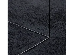 Garden Furniture Alfombra De Salón-Sinto Alfombra de pelo corto OVIEDO 200x280 cm Negro