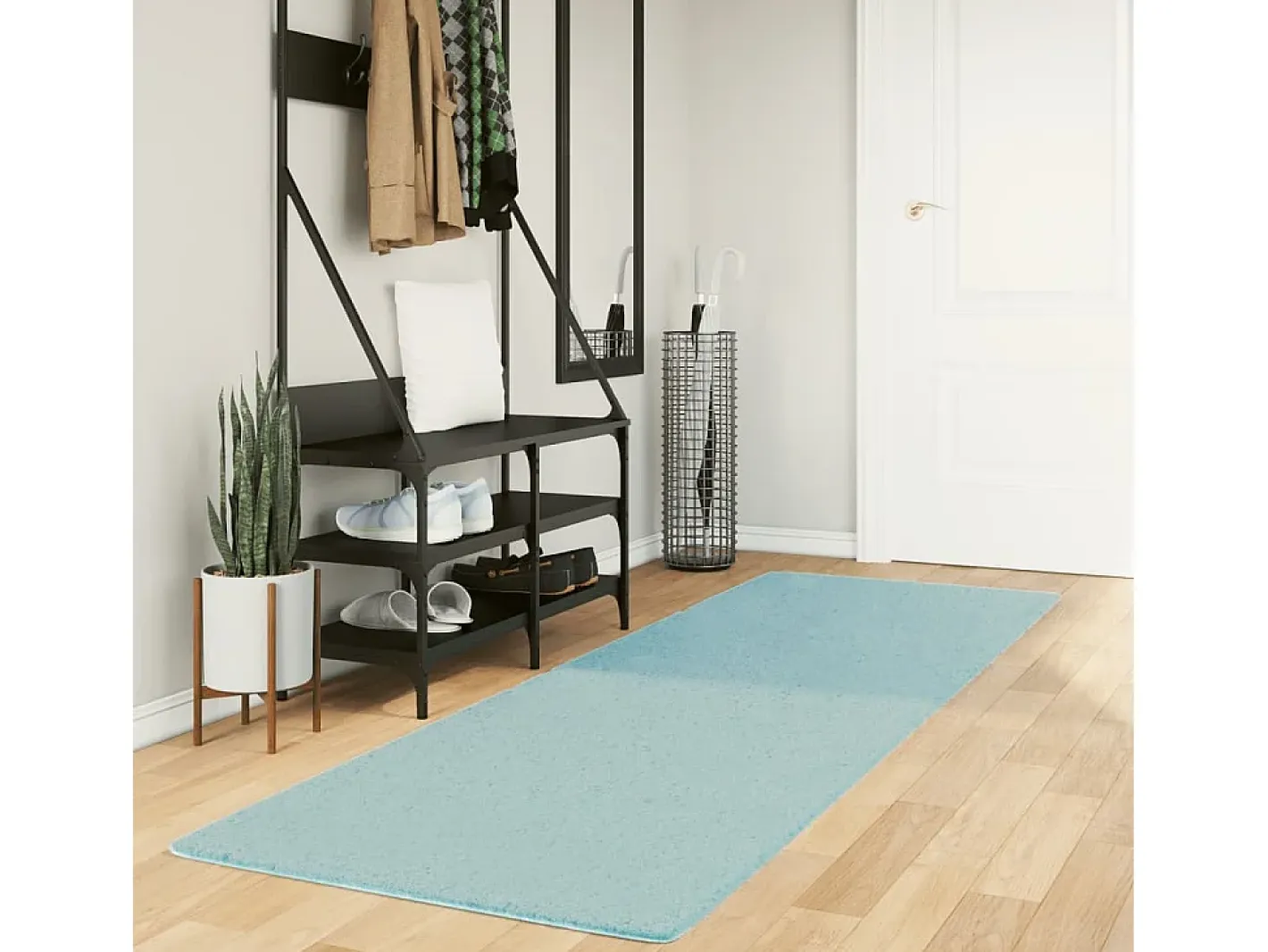 Hot Garden Furniture Sinto Alfombra de pelo corto OVIEDO 80x250 cm Verde