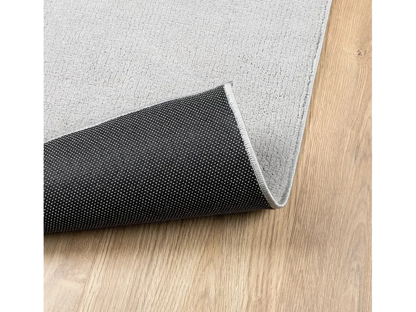 Garden Furniture Alfombra De Salón-Sinto Alfombra de pelo corto OVIEDO 140x200 cm Gris