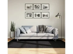 New Garden Furniture Sinto Alfombra de pelo corto OVIEDO 140x200 cm Negro