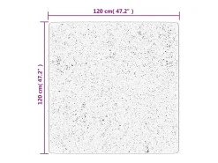 Hot Garden Furniture Sinto Alfombra de pelo corto OVIEDO turquesa 120x120 cm Azul