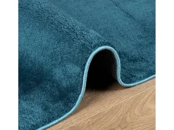 Garden Furniture Alfombra De Salón-Sinto Alfombra de pelo corto OVIEDO turquesa 200x200 cm Azul