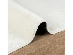 Best Garden Furniture Sinto Alfombra de pelo corto OVIEDO 120x120 cm Crema
