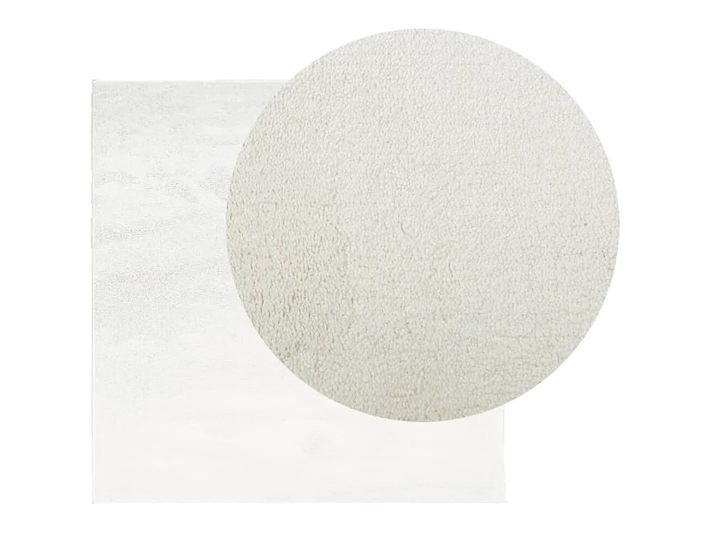 Garden Furniture Sinto Alfombra de pelo corto OVIEDO 200x200 cm Crema Hot