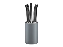 Lou Laguiole Cubierto-Sky - Bloque de 6 cuchillos carne Negro